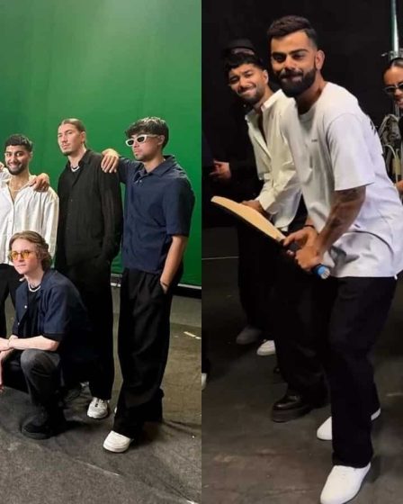 Virat Kohli danse avec le groupe norvégien Quick Style à Mumbai et impressionne les gens | Trending - 10