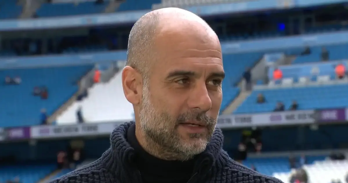 Pep Guardiola évoque l'absence d'Erling Haaland au sein de Man City pour le match face à Liverpool. 4 Pep Guardiola évoque l'absence d'Erling Haaland au sein de Man City pour le match face à Liverpool. - 3