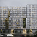 Immeuble résidentiel d'Accommun. Image Courtoisie de tehranplatform Vertical Stacking in Norway and a Suburban Residence in Greece : 8 Collective Housing Schemes Submitted by the ArchDaily Community - Image 23 of 45