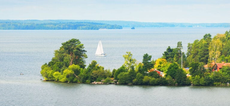 L'île de Björkö dans l'archipel de Göteborg.