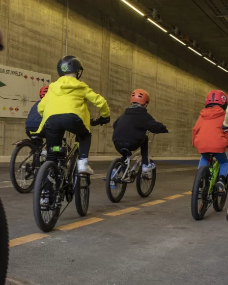 Le plus long tunnel cyclable d'Europe est inauguré en Norvège - 4