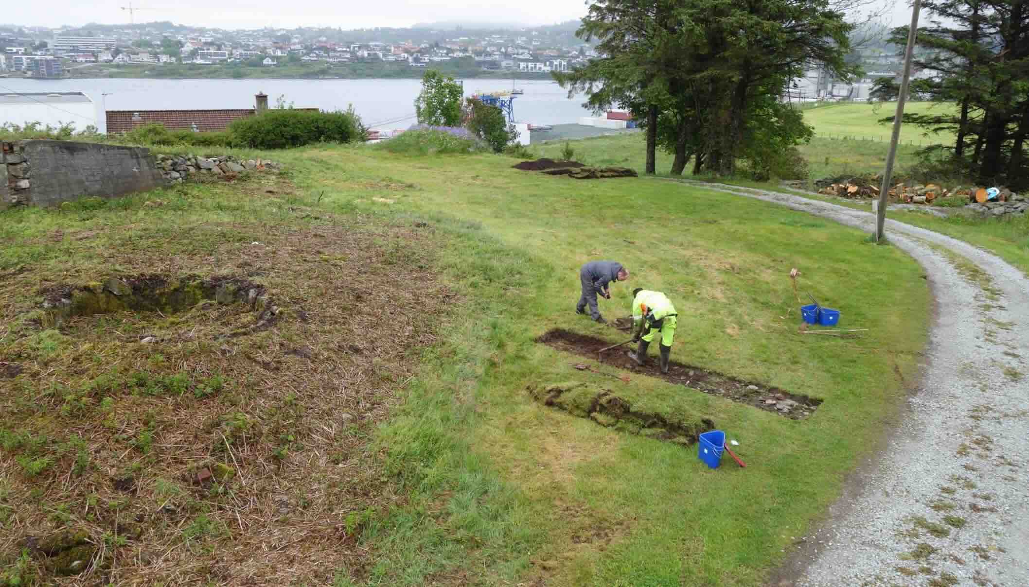 Norvège Karmoy Excavation d'un navire viking