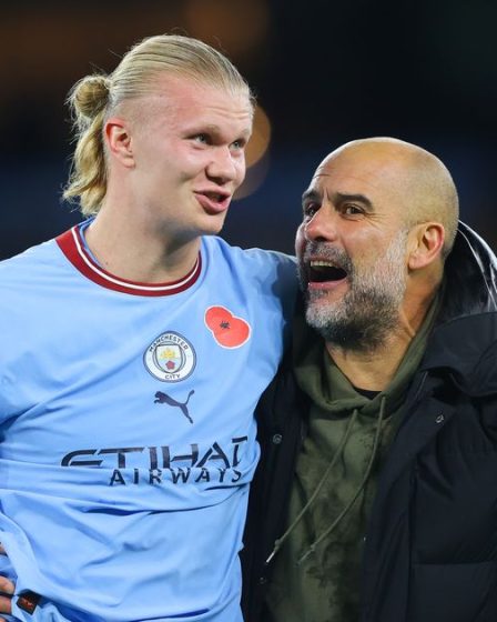 Erling Haaland remercie le vestiaire de Man City et Pep Guardiola pour avoir été élu footballeur FWA de l'année. - 7