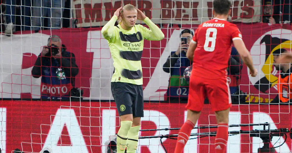 Pep Guardiola adresse un message à Erling Haaland suite au penalty manqué de Man City. 4 Pep Guardiola adresse un message à Erling Haaland suite au penalty manqué de Man City. - 3