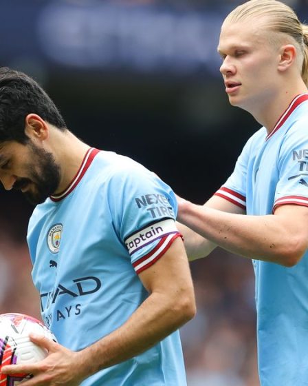 Ilkay Gundogan discute avec Erling Haaland avant son pénalty raté - 7