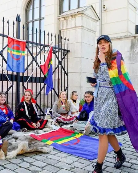 Manifestations en Norvège contre un parc éolien en territoire Sami - 8