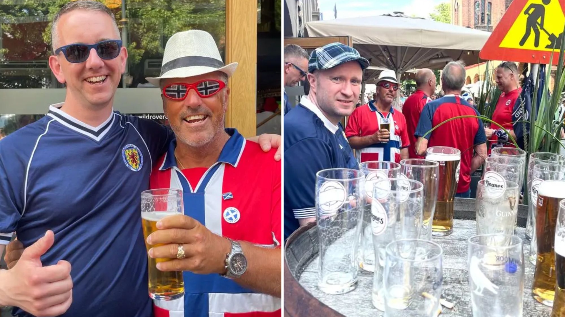 Des supporters écossais repérés en train de boire et de faire la fête en Norvège 4 Des supporters écossais repérés en train de boire et de faire la fête en Norvège - 3