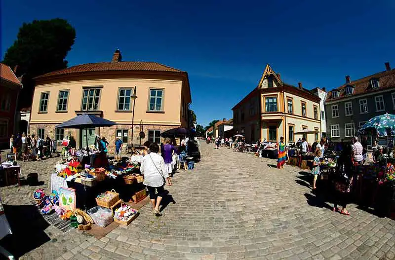 Summermarket In Gamlebyen Fredrikstad, Norvège