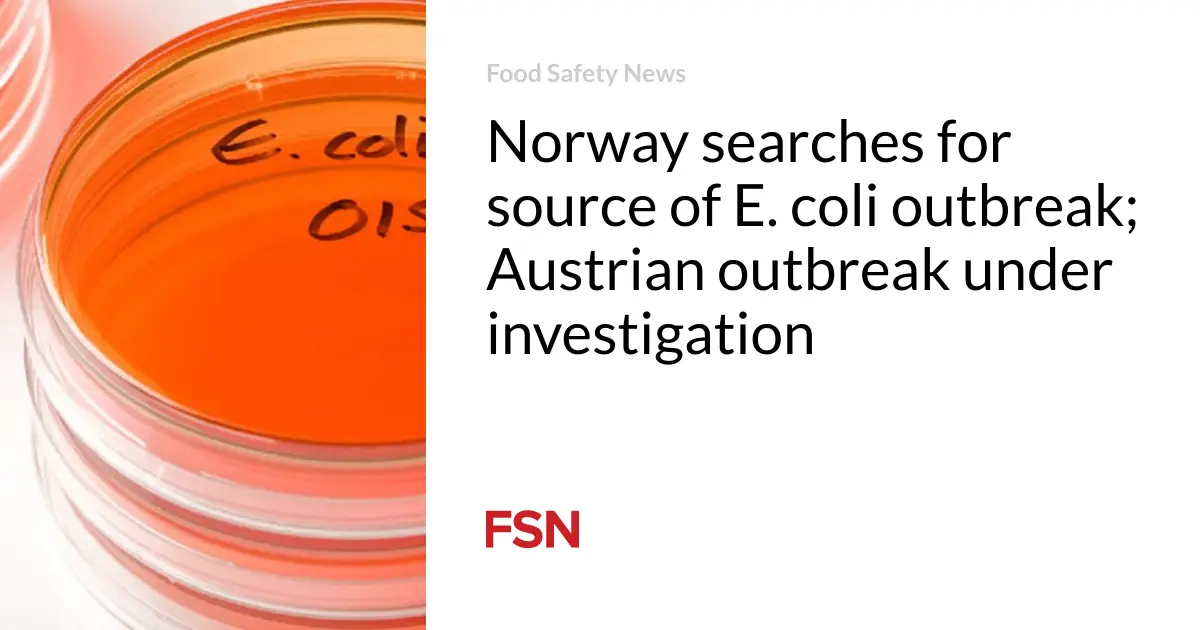 La Norvège recherche la source de l'épidémie d'E. coli 4 La Norvège recherche la source de l'épidémie d'E. coli - 3