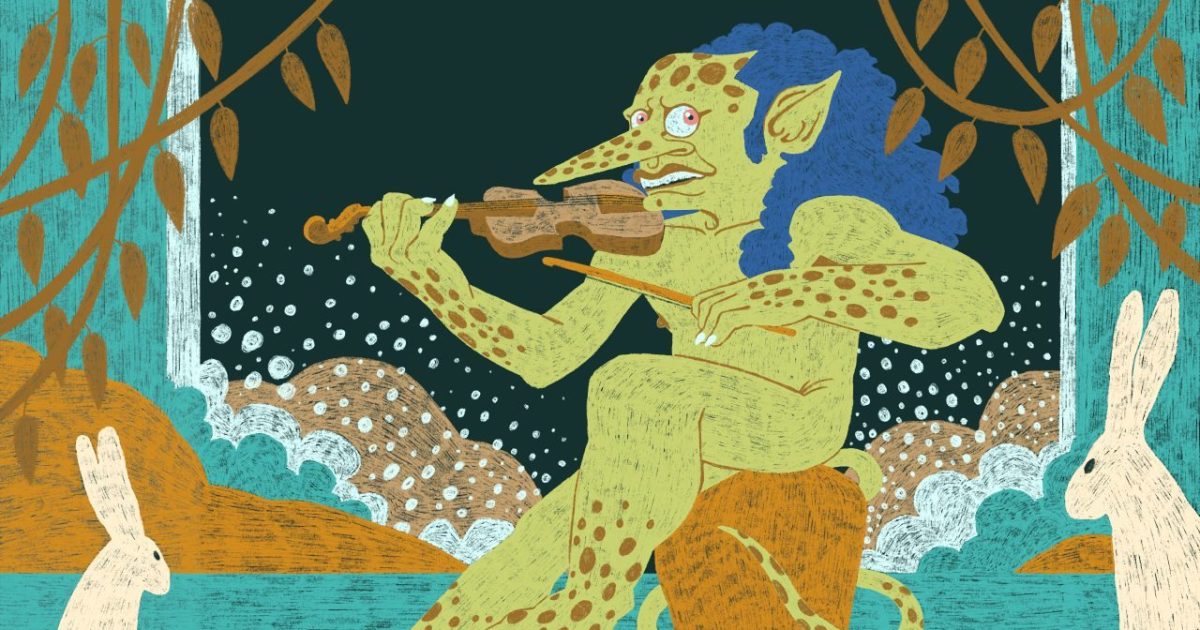 Rencontrez le fossegrim, le lutin vert norvégien qui joue du violon et mange des chèvres. 10 Rencontrez le fossegrim, le lutin vert norvégien qui joue du violon et mange des chèvres. - 9
