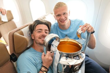 La star de Manchester City, Erling Haaland, envoie un message à Jack Grealish après une performance émotionnelle en Triple. - 16
