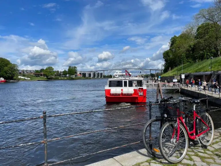 La rivière Glomma à Fredrikstad.