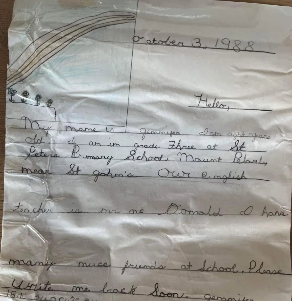 Un message terre-neuvien dans une bouteille retrouvée en Norvège 34 ans plus tard 5 (CBC) terre-neuve norvège message dans une bouteille