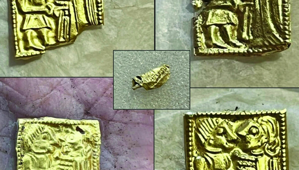 Des figurines en feuille d'or vieilles de 1400 ans trouvées dans un temple 4 Des figurines en feuille d'or vieilles de 1400 ans trouvées dans un temple - 3