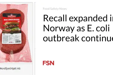 Rappel de produits élargi en Norvège en raison de la persistance de l'épidémie d'E. coli - 20
