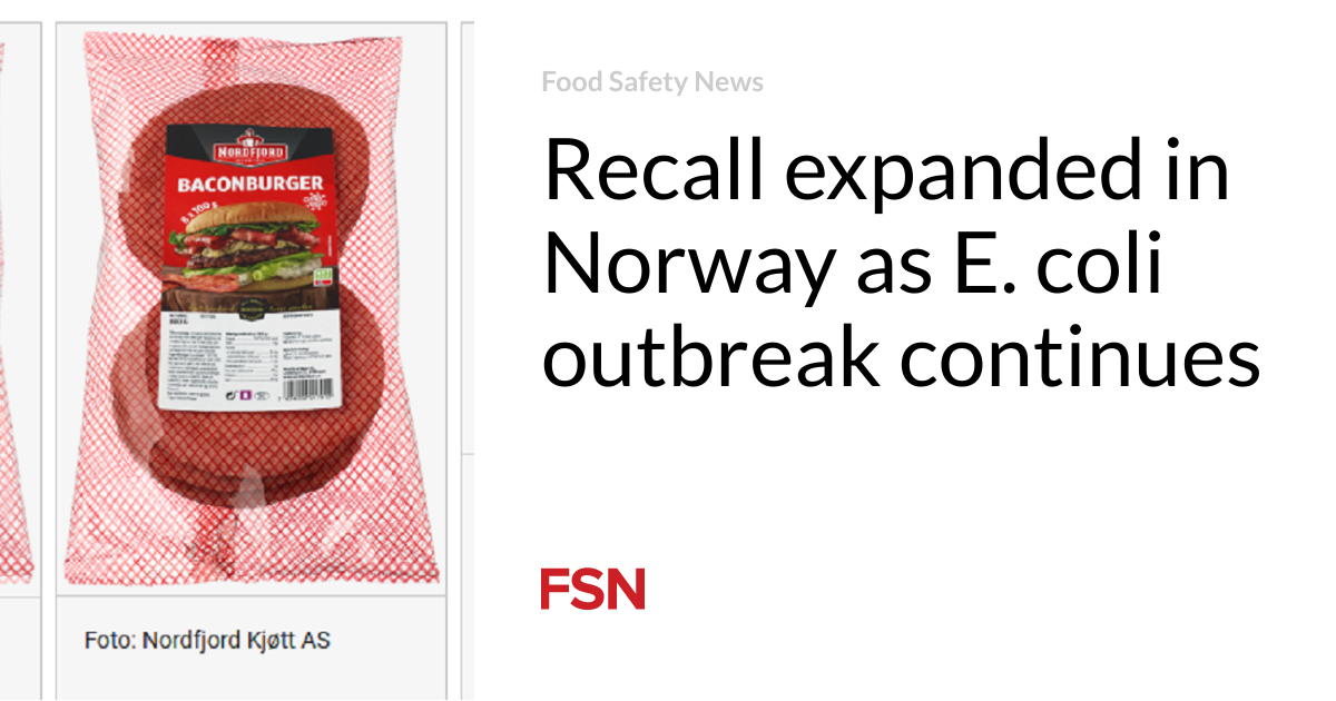 Rappel de produits élargi en Norvège en raison de la persistance de l'épidémie d'E. coli 4 Rappel de produits élargi en Norvège en raison de la persistance de l'épidémie d'E. coli - 3