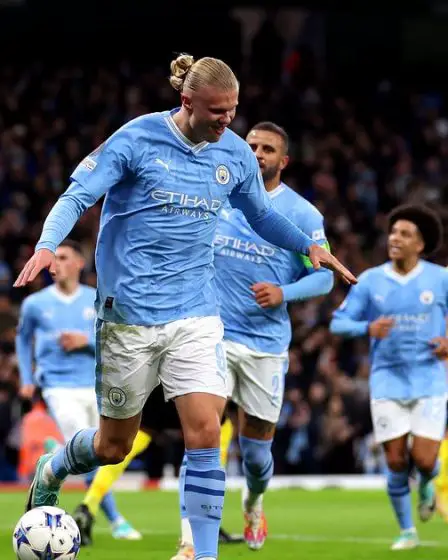 Erling Haaland tient sa promesse envers Didier Drogba en célébrant le but de Man City en français. 7 Erling Haaland tient sa promesse envers Didier Drogba en célébrant le but de Man City en français. - 6