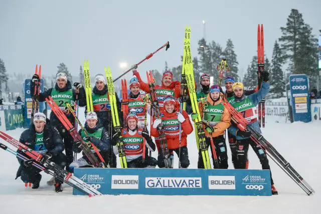 La Norvège domine le relais 4 x 7,5 km, les Etats-Unis terminent à la meilleure cinquième place de leur histoire - FasterSkier.com - 33