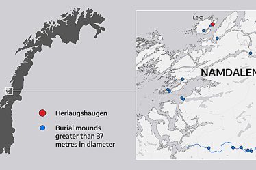 La plus ancienne sépulture de navire connue en Scandinavie se trouve au milieu de la Norvège. - 18