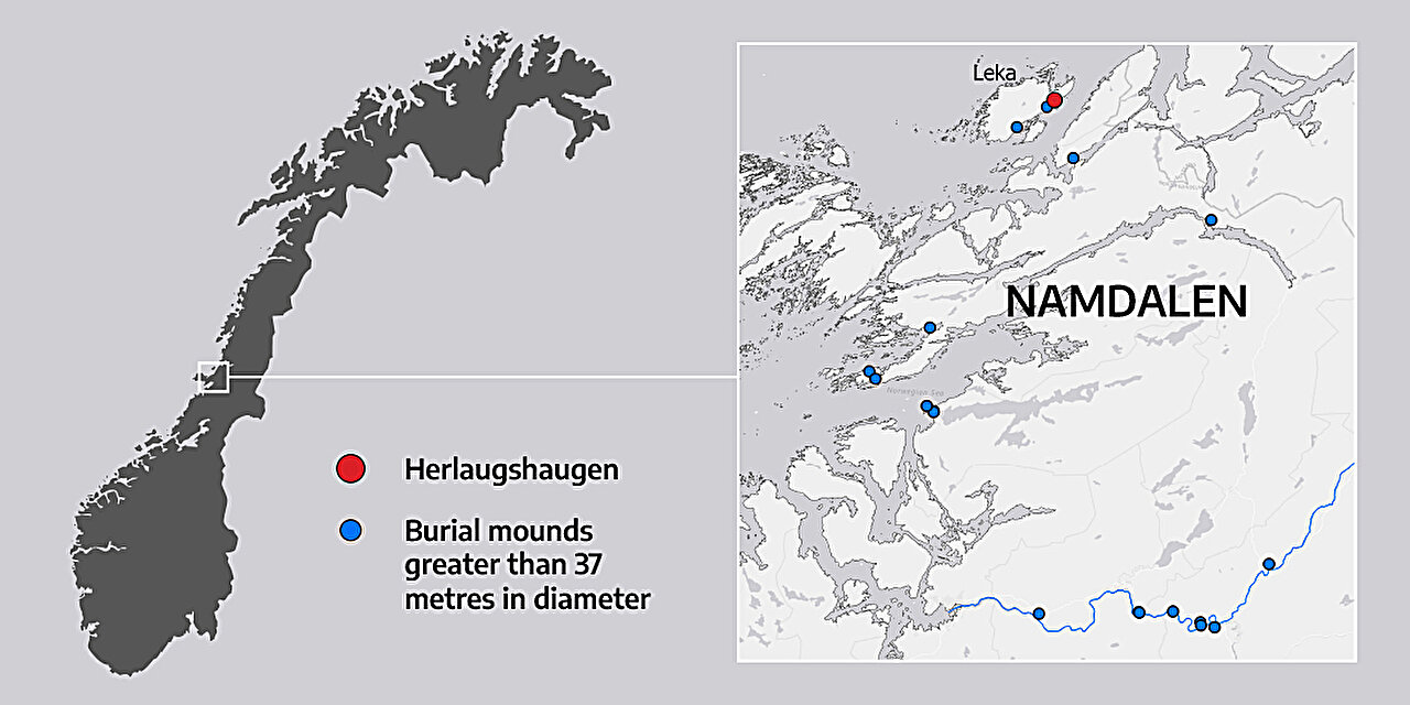 La plus ancienne sépulture de navire connue en Scandinavie se trouve au milieu de la Norvège. 4 La plus ancienne sépulture de navire connue en Scandinavie se trouve au milieu de la Norvège. - 3