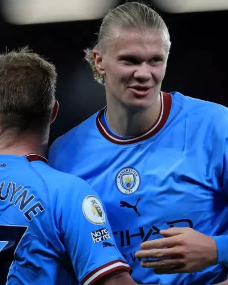 La star de Manchester City, Erling Haaland, envoie un message de quatre mots au milieu d'une nouvelle blessure. 42 La star de Manchester City, Erling Haaland, envoie un message de quatre mots au milieu d'une nouvelle blessure. - 41