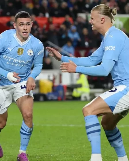La star de Man City, Erling Haaland, envoie un message de quatre mots à Phil Foden après un triplé sensationnel 2 La star de Man City, Erling Haaland, envoie un message de quatre mots à Phil Foden après un triplé sensationnel - 1