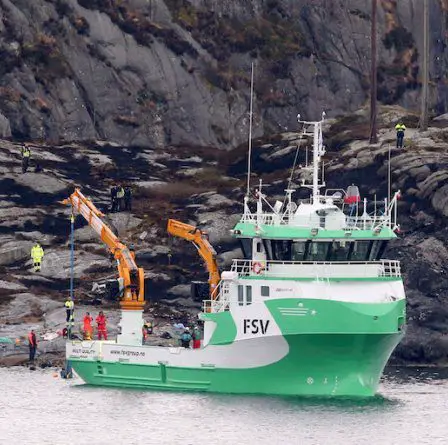 Six personnes sauvées après l'écrasement d'un hélicoptère au large de la Norvège - 15