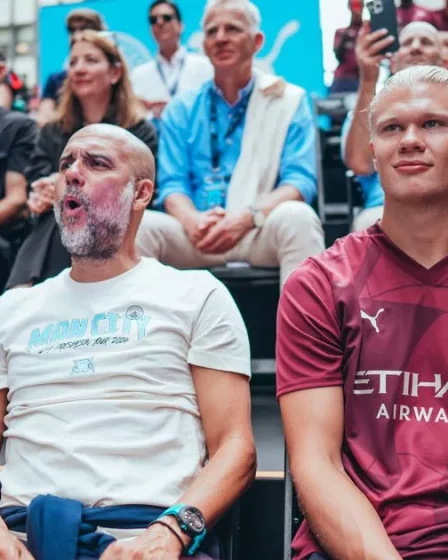 J'ai observé Erling Haaland dévoiler un autre aspect - avant que le patron de Manchester City, Pep Guardiola, ne le stoppe. 2 J'ai observé Erling Haaland dévoiler un autre aspect - avant que le patron de Manchester City, Pep Guardiola, ne le stoppe. - 1