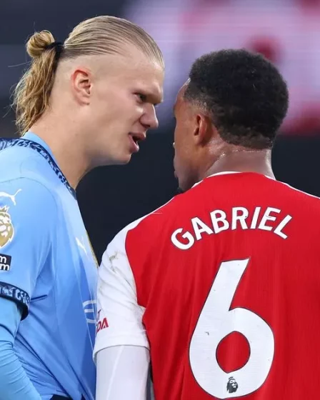 La réponse de Gabriel à l'incident d'Erling Haaland ridiculise la réaction d'Arsenal face aux célébrations de Man City 28 La réponse de Gabriel à l'incident d'Erling Haaland ridiculise la réaction d'Arsenal face aux célébrations de Man City - 27