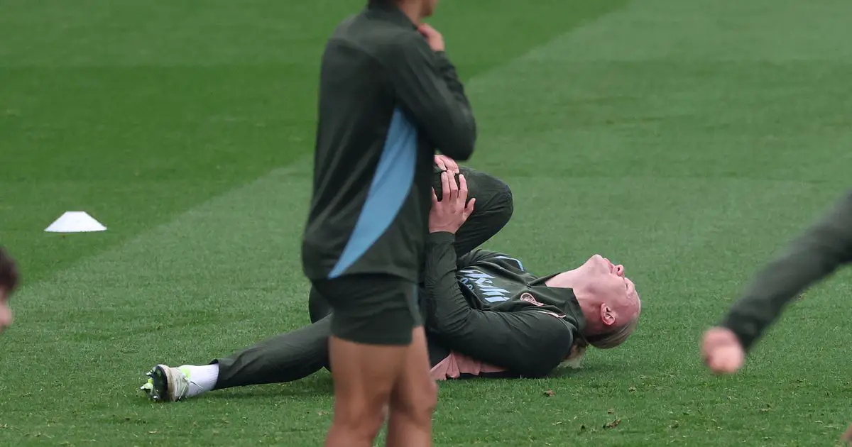 Que s'est-il passé avec Erling Haaland lors de l'entraînement de Man City en raison de problèmes de blessures ? 4 Que s'est-il passé avec Erling Haaland lors de l'entraînement de Man City en raison de problèmes de blessures ? - 3