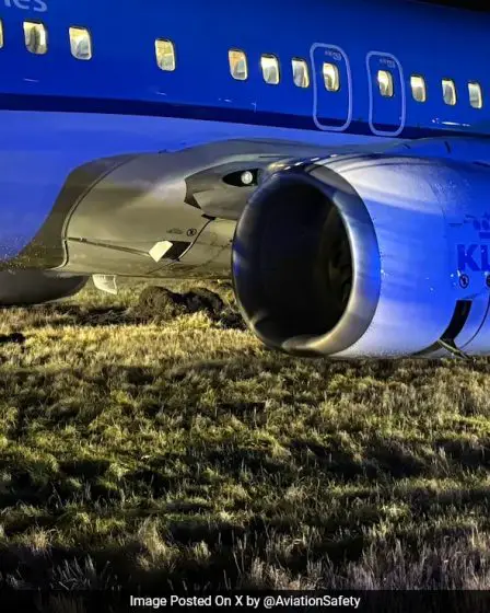 Un avion néerlandais dérape hors de la piste après un atterrissage d'urgence en Norvège 2 Un avion néerlandais dérape hors de la piste après un atterrissage d'urgence en Norvège - 1