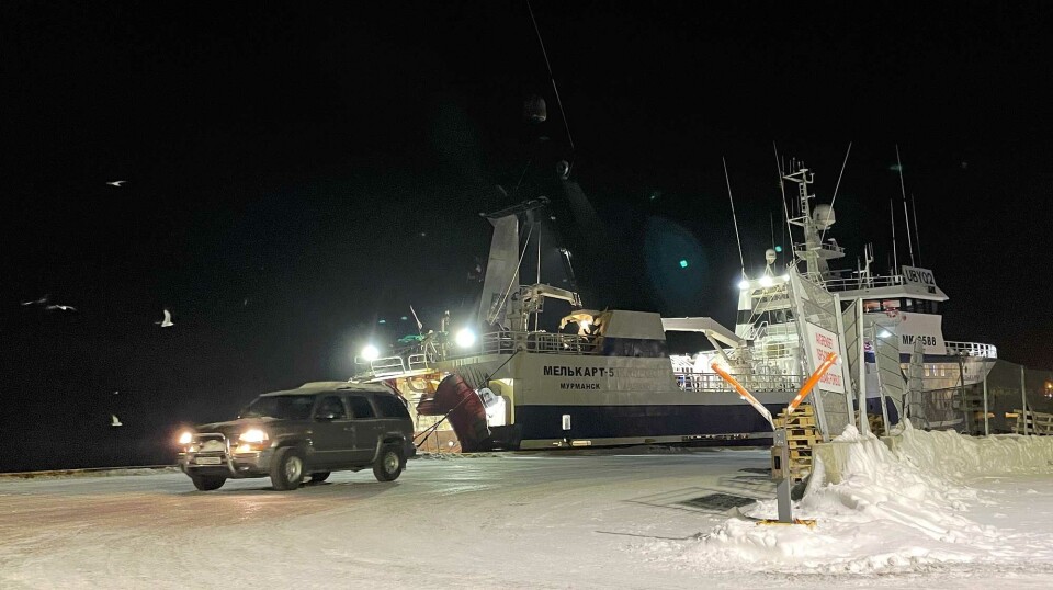Trawler Melkart-5 in Båtsfjord, one of three ports in northern Norway still open for Russian fishing vessels. La Norvège reste incertaine sur les refus de ports malgré les avertissements de l'UE sur les plans de sabotage - 13