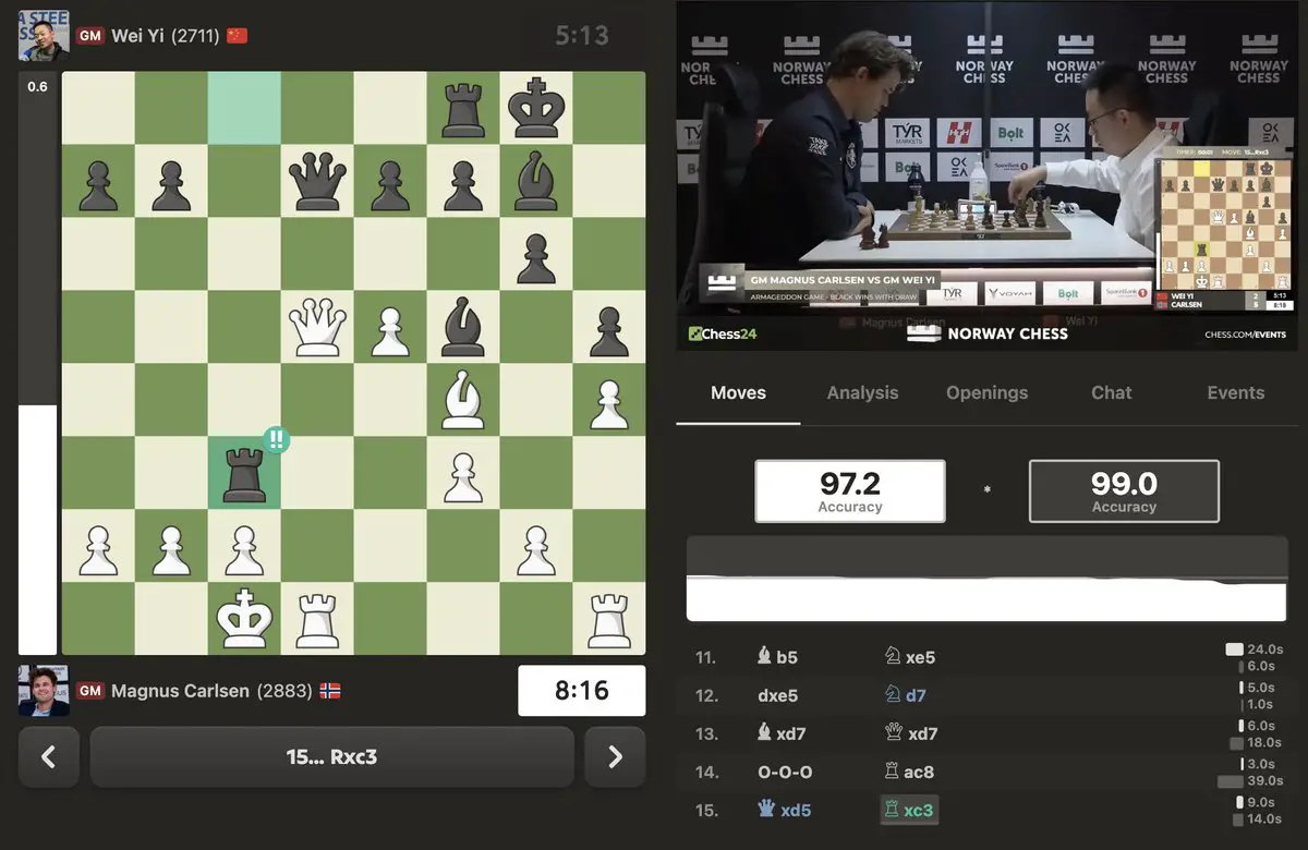 Norvège Échecs 2025 Round 3 : Caruana mène tandis que Gukesh bat Nakamura le jour de son 19e anniversaire 76 Norvège Échecs 2025 Round 3 : Caruana mène tandis que Gukesh bat Nakamura le jour de son 19e anniversaire - 75