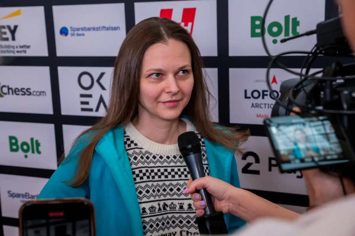 Anna Muzychuk termine invaincue aux échecs classiques et remporte le tournoi Norway Chess Women 30 Anna Muzychuk