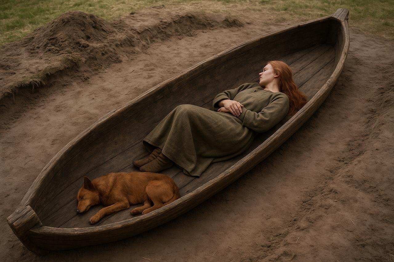 Un bateau funéraire de l'époque Viking mis au jour en Norvège révèle les restes d'une femme et de son chien, vieux de 1 100 ans 10 Un bateau funéraire de l'époque Viking mis au jour en Norvège révèle les restes d'une femme et de son chien, vieux de 1 100 ans - 9
