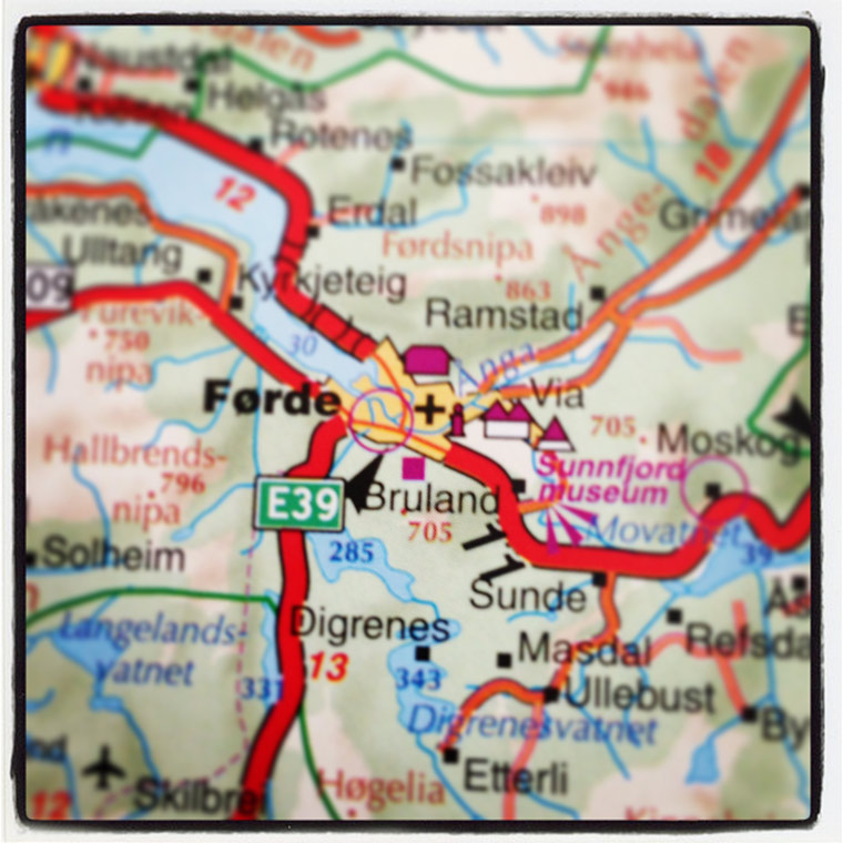 Norvège : C'est un cri 42 Carte de Førde