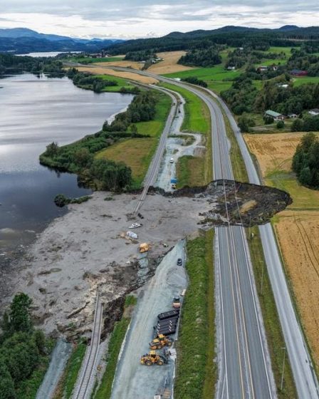 Chaos dans les transports après un glissement de terrain qui a coupé la Norvège en deux 28 Chaos dans les transports après un glissement de terrain qui a coupé la Norvège en deux - 27