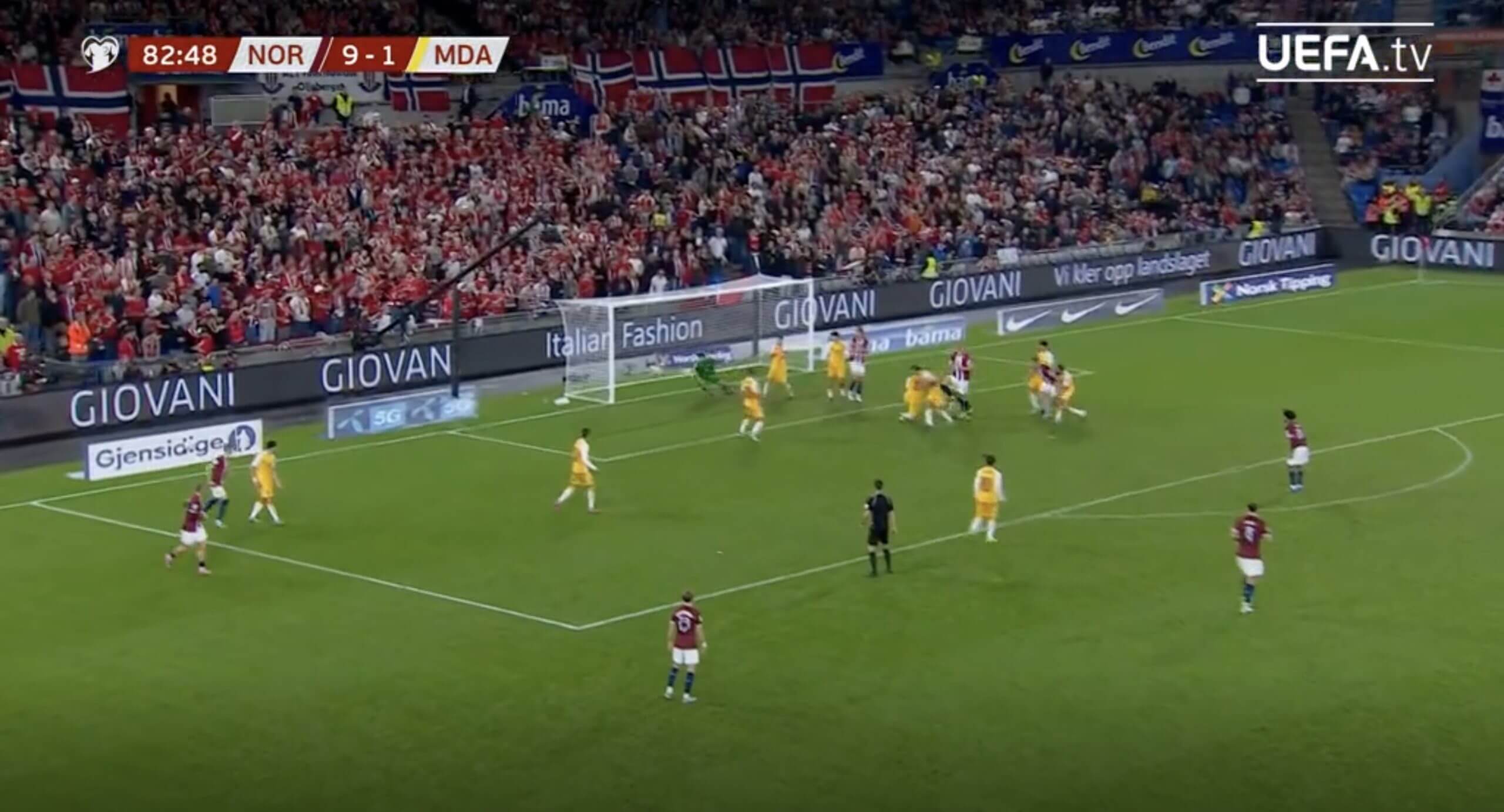 Les cinq buts (et les deux passes décisives) d'Erling Haaland pour la Norvège 78 Les cinq buts (et les deux passes décisives) d'Erling Haaland pour la Norvège - 77