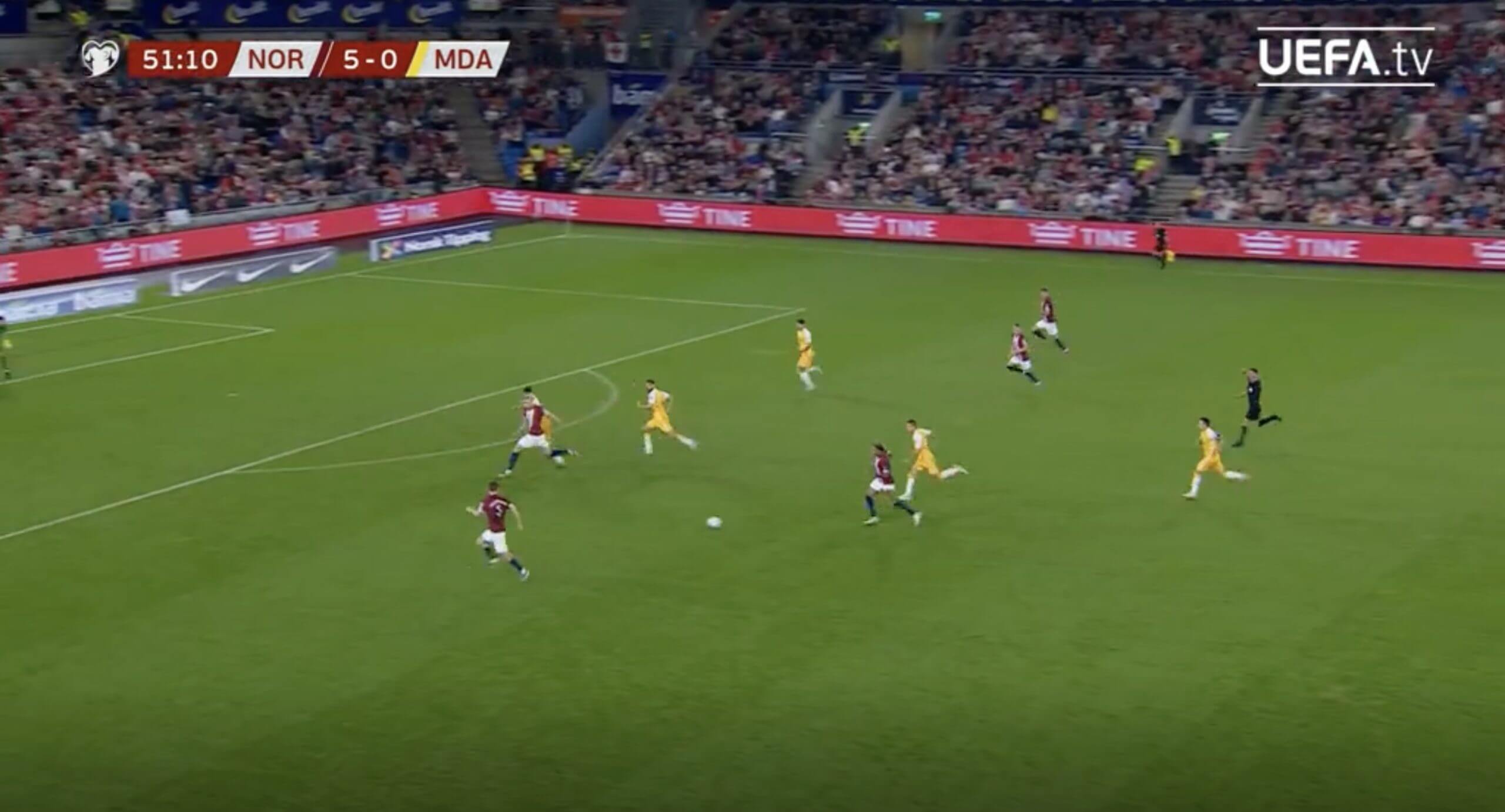 Les cinq buts (et les deux passes décisives) d'Erling Haaland pour la Norvège 72 Les cinq buts (et les deux passes décisives) d'Erling Haaland pour la Norvège - 71