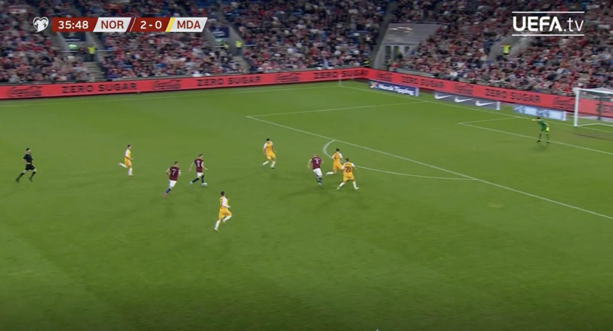 Les cinq buts (et les deux passes décisives) d'Erling Haaland pour la Norvège 62 Les cinq buts (et les deux passes décisives) d'Erling Haaland pour la Norvège - 61