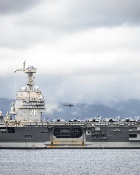 Le porte-avions USS Gerald R. Ford se rend dans la capitale norvégienne pour une démonstration de force dans l'Arctique 3 Le porte-avions USS Gerald R. Ford se rend dans la capitale norvégienne pour une démonstration de force dans l'Arctique - 2