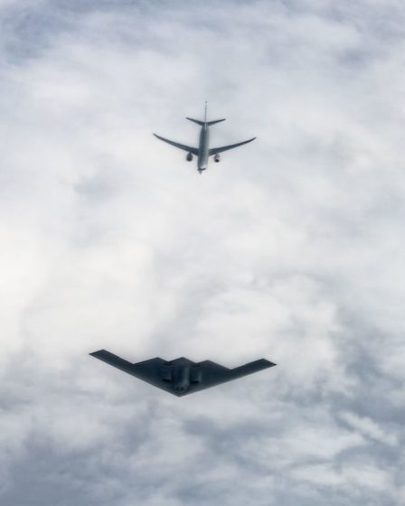 L'US Air Force et la Norvège coulent un navire lors d'un exercice de frappe maritime 17 L'US Air Force et la Norvège coulent un navire lors d'un exercice de frappe maritime - 16