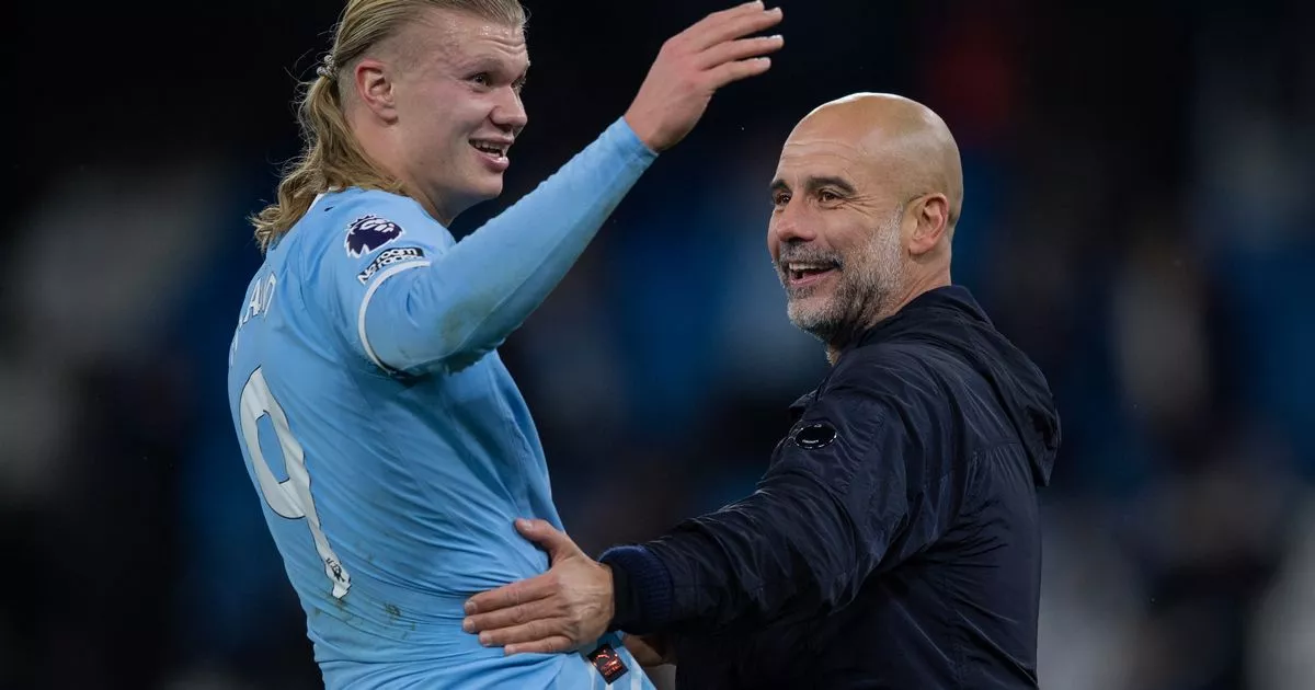 Erling Haaland s'exprime sur l'avenir de Man City alors que Pep Guardiola est en poste et sur les liens avec le Real Madrid. 6 Erling Haaland s'exprime sur l'avenir de Man City alors que Pep Guardiola est en poste et sur les liens avec le Real Madrid. - 5