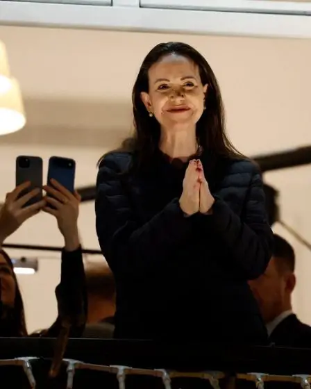Le chef de l'opposition vénézuélienne, M. Machado, apparaît en public en Norvège après la cérémonie du prix Nobel 17 Le chef de l'opposition vénézuélienne, M. Machado, apparaît en public en Norvège après la cérémonie du prix Nobel - 16