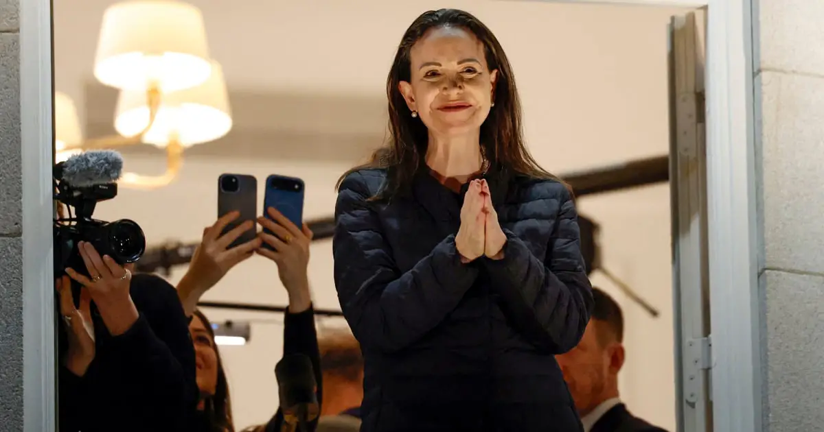 Comment María Corina Machado s'est rendue en Norvège pour recevoir son prix Nobel de la paix 4 Comment María Corina Machado s'est rendue en Norvège pour recevoir son prix Nobel de la paix - 3