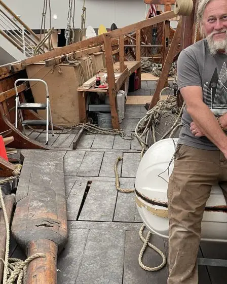 La réplique du légendaire drakkar qui a navigué jusqu'en Norvège reçoit un nouveau gréement 5 La réplique du légendaire drakkar qui a navigué jusqu'en Norvège reçoit un nouveau gréement - 4