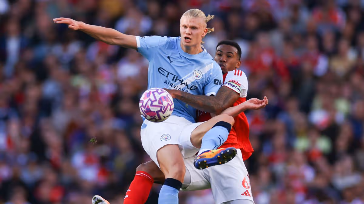 La star d'Arsenal lance un avertissement à Erling Haaland avant la finale contre Manchester City. 26 La star d'Arsenal lance un avertissement à Erling Haaland avant la finale contre Manchester City. - 25