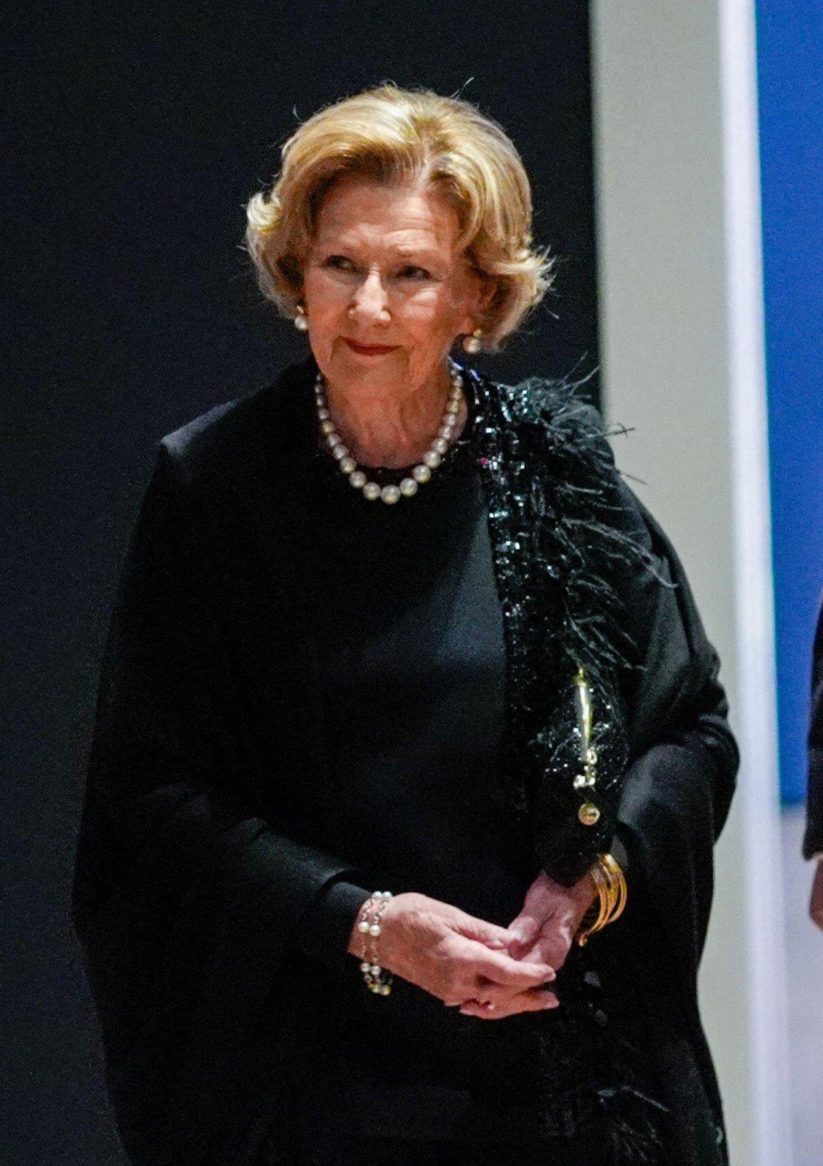 Des saphirs étincelants pour la reine Mathilde en Norvège 30 Le roi et la reine des Belges organisent une réception en l'honneur du roi et de la reine de Norvège au Musée national d'Oslo le 25 mars 2026 (Terje Bendiksby/NTB/Alamy)