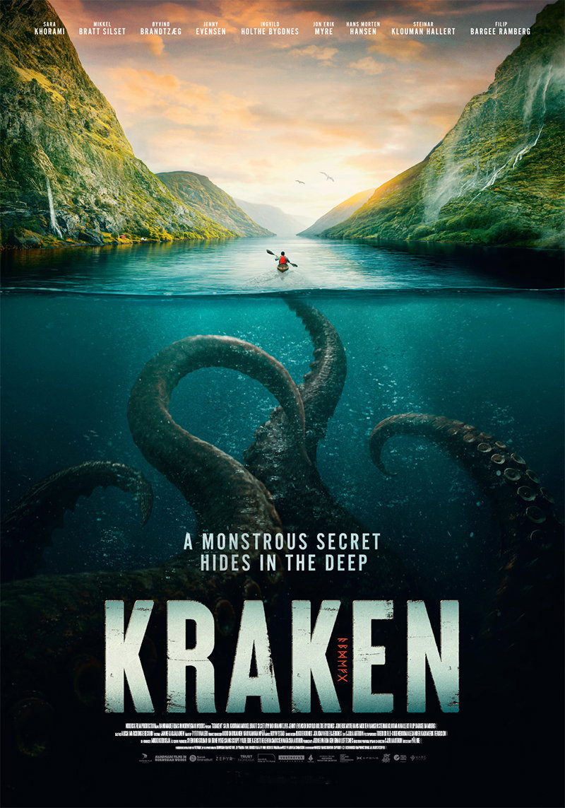 Bande-annonce finale américaine du film norvégien « Kraken », consacré à un monstre marin 12 Affiche du film Kraken
