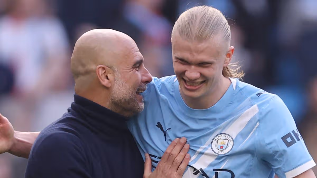 Erling Haaland dévoile une déclaration émotive de Pep Guardiola lors du départ de Manchester City. 10 Erling Haaland dévoile une déclaration émotive de Pep Guardiola lors du départ de Manchester City. - 9